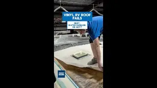 Imagine that, an RV roof membrane not glued  #flexarmor #shorts
