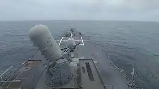 A close in weapon system fires