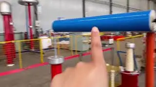 300kv 15KJ impulse voltage generator wire connection with load for chopped waveform display