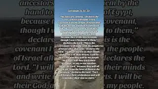 &ldquo;Jeremiah 31:31&ndash;34 &ndash; A New Covenant Written on Our Hearts 🙏✨ #BibleVerse&rdquo;