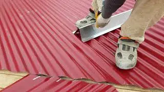 #&Ccedil;atı #0.5 mm #galvaniz #kar #tutucu #montajı / #Galvaniz #oluklu #sac