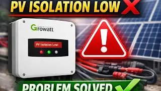 Growatt Inverter PV Isolation Low Error | Complete Solution | Solar System Fault