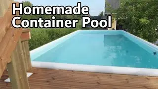 Building homemade container pool