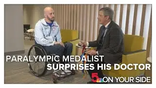 Retiring surgeon receives heartwarming visit from grateful Paralympian