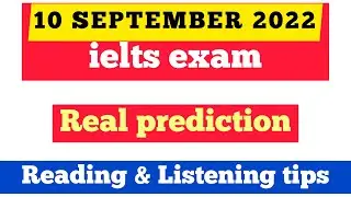 10 September ielts exam prediction | 10 September ielts exam prediction 2022 | @Ieltsinder
