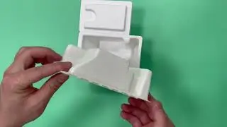 White Wet Press Insert in Half Flip Box Premium Tech Packaging