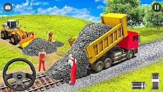 JCB Simulator: JCB Games 2023 - Railway Construction Simulator 3D - Android Gameplay