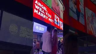 Times Square Billboard proposal in New York #proposal #nycproposal #marriageproposal