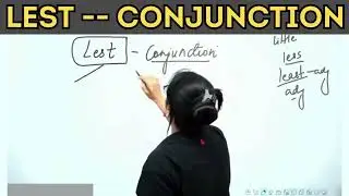 LEST - CONJUNCTION || Basic English Grammar in Hindi || UC LIVE