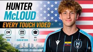 Hunter McLoud Every Touch Video  11.21.25  Bethesda Premier Cup u17 - Position played CM  No. 10