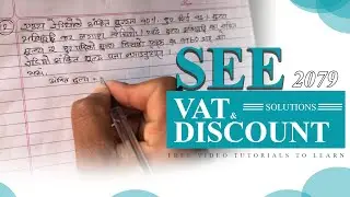 SEE 2079 VAT AND DISCOUNT SOLUTION TUTORIAL  FREE VIDEO TUTORIALS NIMS ACADEMY 2023