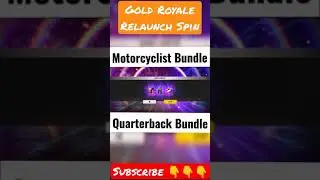 Motorcyclist Bundle | Quarterback Bundle | Gold Royale Relaunch Spin | Garena Free Fire #Shorts