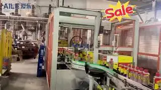 AILE Fully Automatic Cartoning Machine  High Speed Case Packer for Aerosol & Cosmetic Products