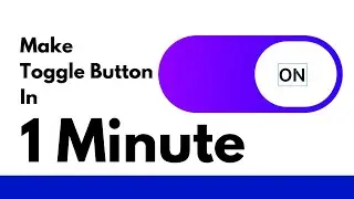 Make Toggle Button in 1 Minute on Figma || Short Tutorial In Figma.