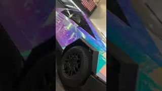 Cybertruck Wrapped in CYS Super Gloss Unicorn Chrome Vinyl 😲