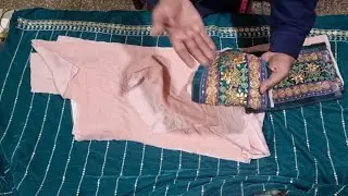 Making a Velvet Dress in Less Fabric || Velvet Dress Prepration in Less Fabric