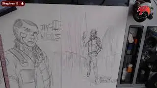 Boldcatstudios standalone  drawstream ep 45 random stuff and drawing cyberpunk 2077 charaters