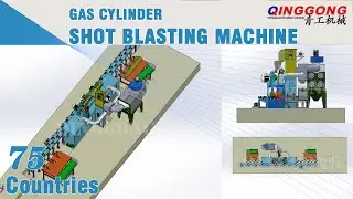 Successful Test | Gas Cylinder Shot Blasting Machine | Steel pipe shot blasting machine