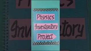 Physics Investigatory Project on Electromagnetic Induction Class12  @parulcreations #physicsproject