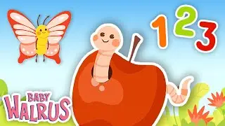 La oss telle med insekter | Læringsserie for babyer 0–2 år | Baby Walrus På Norsk 🐝 🔢