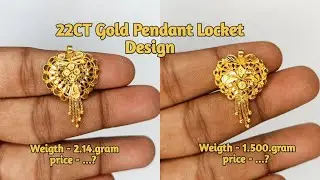 22CT Gold Pendant Locket With Weight and Price // Latest Collection Gold Mangalsutra Locket 2024
