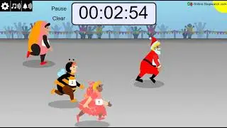 8 Minute Fancy Dress Race timer