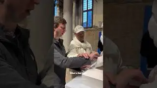 Daniel Arsham guides blind guy through his art exhibit #danielarsham