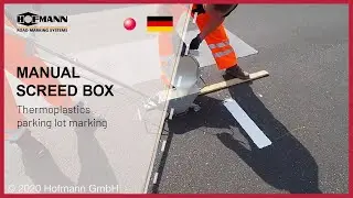 HOFMANN Manual thermoplastic screed box - marking of parking areas