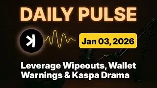 Kaspa Daily (Jan 3) - Leverage Wipeouts, Wallet Warnings & Kaspa Drama