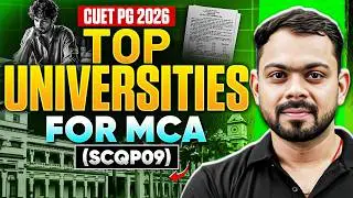 CUET PG 2026 Top Universities For MCA | Best University For MCA In CUET PG 2026