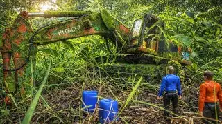 Strong Scale 1/16: Спасение заброшенного экскаватора HITACHI из леса (НАЧНЕТСЯ ЛИ ОНО??)