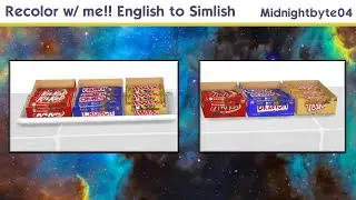 Recolor w me english to simlish