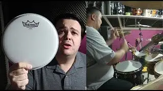 Teste de Peles REMO na DW Collectors Ambassador Vintage e Coated