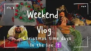 Weekend Vlog- Christmas time ! Live Navity Story , Farmer's market , Christmas crafts ! Mom life💓