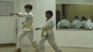 Rohan's karate test (yellow belt to orange belt)