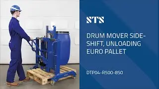 Side-Shift Drum Lifter, 850mm Straddle for Euro Pallet Unloading - DTP04-R500-850