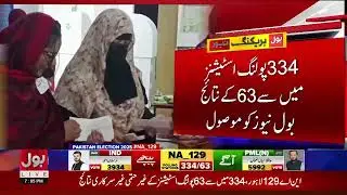 NA-129 Lahore Unofficial Results | 63 Out of 334 Polling Stations Reported