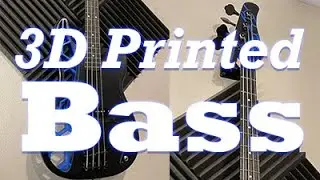 3D printed bass guitar - tone demo