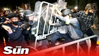 Riot police clash with anti-government protesters in Thailand
