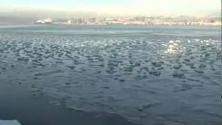 Frozen shores in Omeath