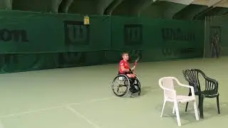 Rollstuhltennis-Training 2019 Taucher Maximilian