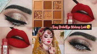 Golden Glitter Bridal Eye Makeup Tutorial | Asian Wedding & Party Glam Look 2025 😍