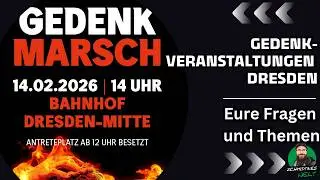 Abendplausch: Die Gedenkveranstaltungen in Dresden - Eure Fragen & Antworten | 12.02.2026
