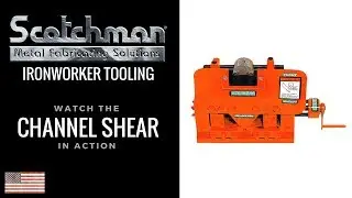 Channel shear tool on a Scotchman 65-ton Ironworker - USA Made