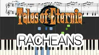 【Piano】RACHEANS - Tales of Eternia テイルズオブエターニア 楽譜 初級 [Piano Tutorial](Synthesia)