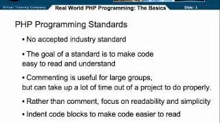 PHP Programming Standards.flv