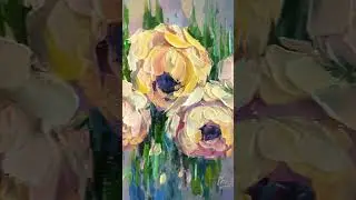 Floral oil painting\Textured flowers\Still life