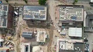 Rugby & District from Above -  Biart Place New Housing update - July 2025