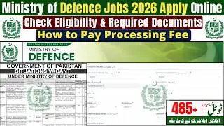 Ministry of Defence Jobs 2026 Apply Online | MOD Jobs 2026 | 485+ Vacancies | Latest Govt Jobs