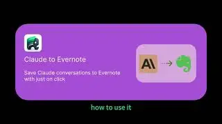 How to Save Claude AI Conversations Directly to Evernote